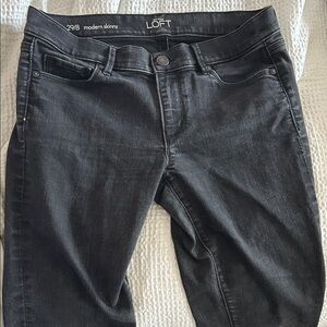 LOFT Black Modern Skinny Jeans - Women's